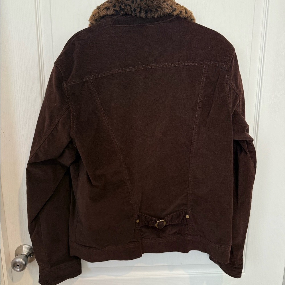 Jacket with Faux Fur Collar - Picture 5 of 5